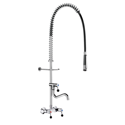 Wall-mounted pre-rinse set with mixer