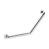 5081P2-Angled stainless steel grab bar 135°, bright, 400 x 400mm