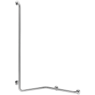 5100DS-Right angled, shower grab bar (right model) with vertical bar, Ø 32mm