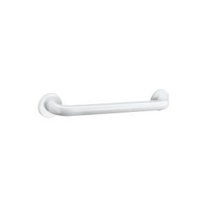 Basic straight grab bar, white, Ø 32mm, 400mm