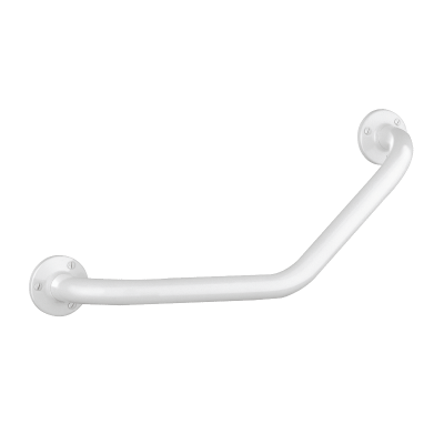 ECO angled grab bar 135°, white, 220 x 220mm