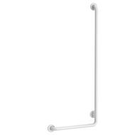 5071N-White L-shaped anti-bacterial Nylon shower grab bar, H. 1,245mm