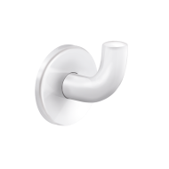 4043N-White Nylon coat hook, short model