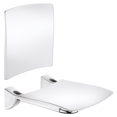 Lift-up Comfort shower seat with backrest