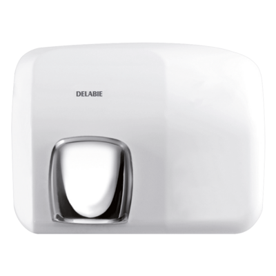Hand dryer automatically activated by optical cell, with 360° nozzle