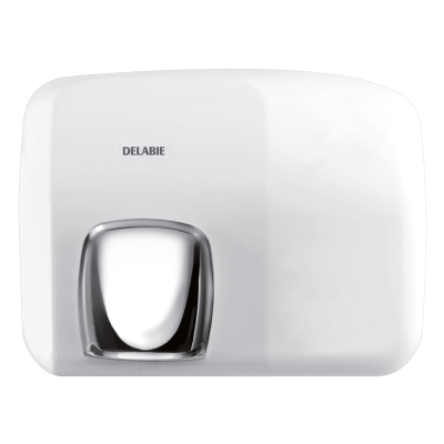 Hand dryer automatically activated by optical cell, with 360° nozzle