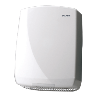 Hand dryer automatically activated by optical cell, white ABS