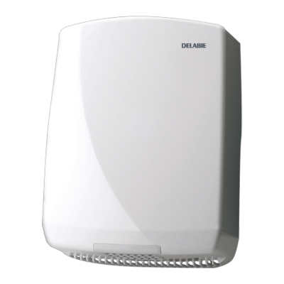 Hand dryer automatically activated by optical cell, white ABS