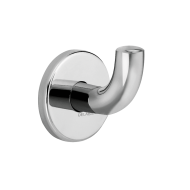 4043P-Bright polished stainless steel coat hook, short model