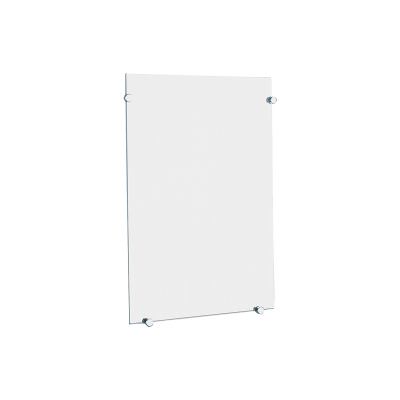 Rectangular glass mirror, 360 x 480mm