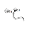 Wall-mounted mechanical sink mixer