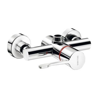 Sequential thermostatic shower mixer