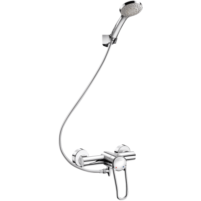 Auto-draining shower kit with mechanical pressure-balancing (EP) mixer