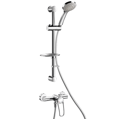 Shower riser rail with EP mechanical mixer