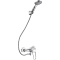 Auto-draining shower kit with mechanical mixer