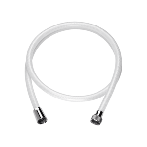 White, reinforced PVC flexible hose