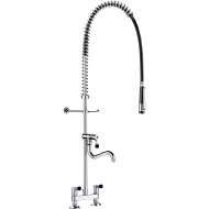 5633-Twin hole pre-rinse set with mixer