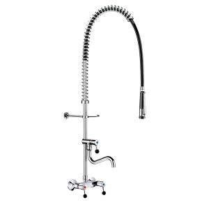 Wall-mounted pre-rinse set with mixer