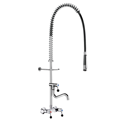 Wall-mounted pre-rinse set with mixer