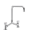 Deck-mounted twin hole mixer - 45 lpm