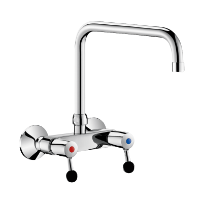 Wall-mounted twin hole mixer - 60 lpm