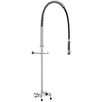 Wall-mounted pre-rinse set with mixer