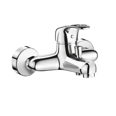 Wall-mtd shower-bath mixer