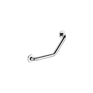 5083P-Angled stainless steel grab bar 135°, bright, 220 x 220mm