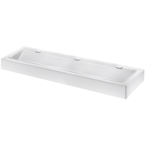 Wall-mounted MINERALCAST wash trough