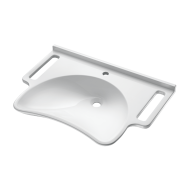 132306-Wall mounted MINERALCAST PMR washbasin