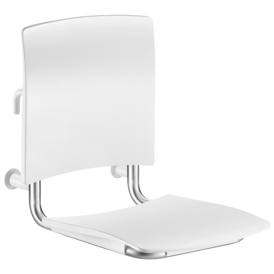 Comfort shower seat to hang on grab bars