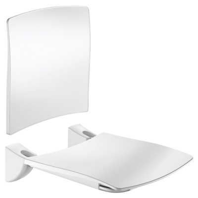 Lift-up Comfort shower seat with backrest