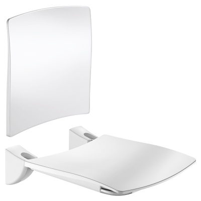 Lift-up Comfort shower seat with backrest