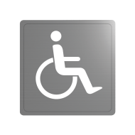 510153S-304 Stainless steel accessible toilet sign
