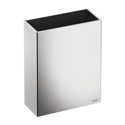 Wall-mounted 304 stainless steel bin, 25 litres