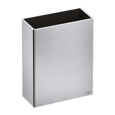 Wall-mounted 304 stainless steel bin, 25 litres