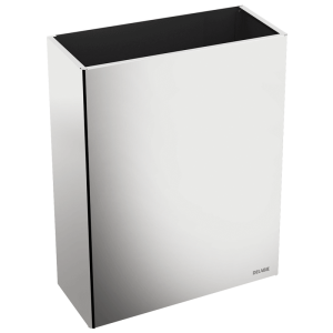 Wall-mounted 304 stainless steel bin, 38 litres