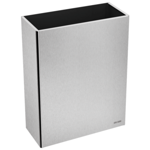 Wall-mounted 304 stainless steel bin, 38 litres