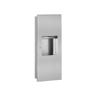 510714S-Recessed combi paper towel dispenser/bin - 10L