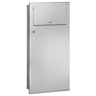 510713S-Recessed waste bin with flap