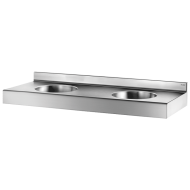 120390-DUPLO RP wall-mounted multiple washbasin
