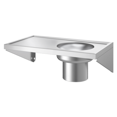 Wall-mounted plaster sink