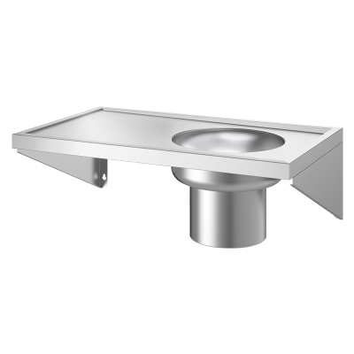 Wall-mounted plaster sink