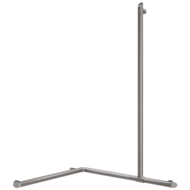511949C-Be-line® corner grab bar with sliding vertical rail