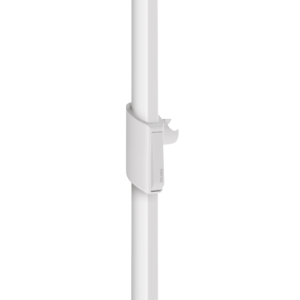 Be-Line® matte white sliding shower head holder