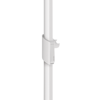 Be-Line® matte white sliding shower head holder