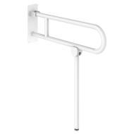 511517W-Basic drop-down support rail, white, L. 760 mm, with leg