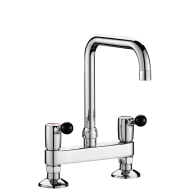 5641T2UK-Deck-mounted twin hole mixer - 60 lpm