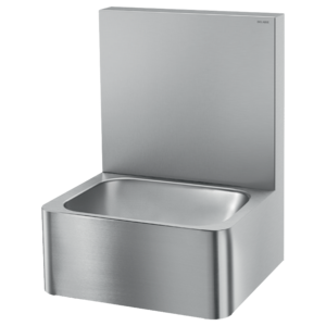 Hygiene washbasin with high upstand