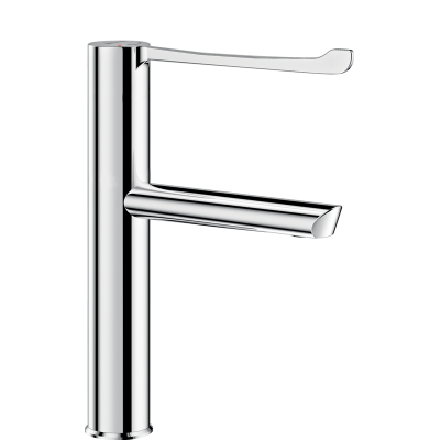 Sequential mechanical BIOSAFE basin mixer